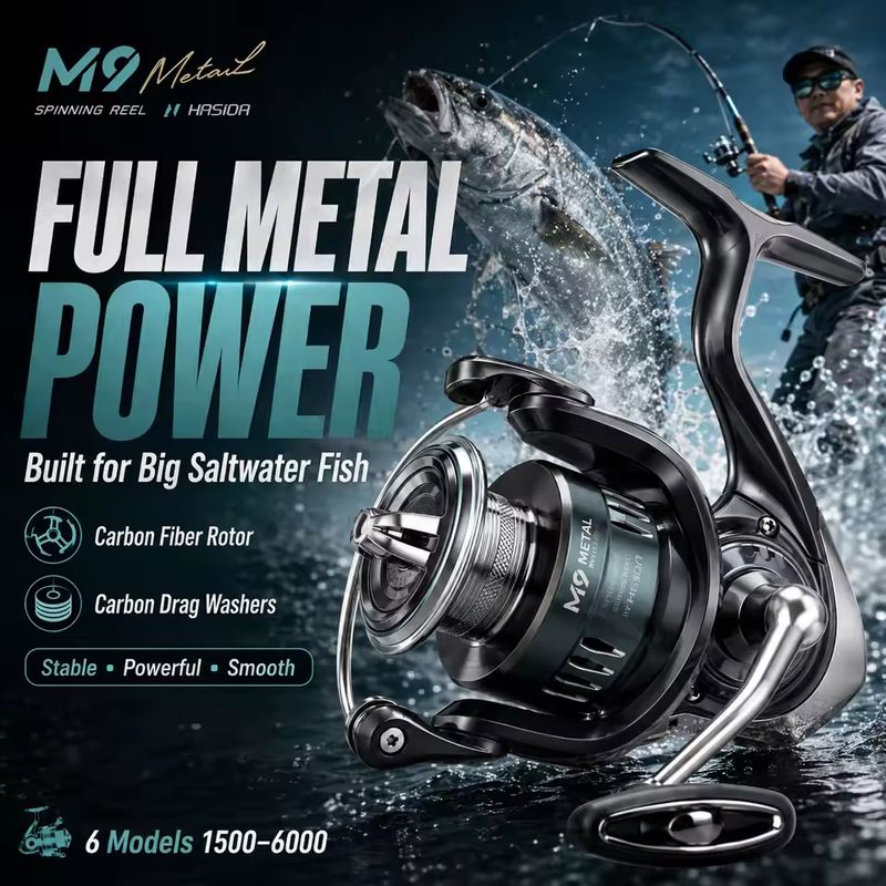 HASIDA M9 Spinningmolen Volled - Fishing Boat Steering Wheel recensie en prijs