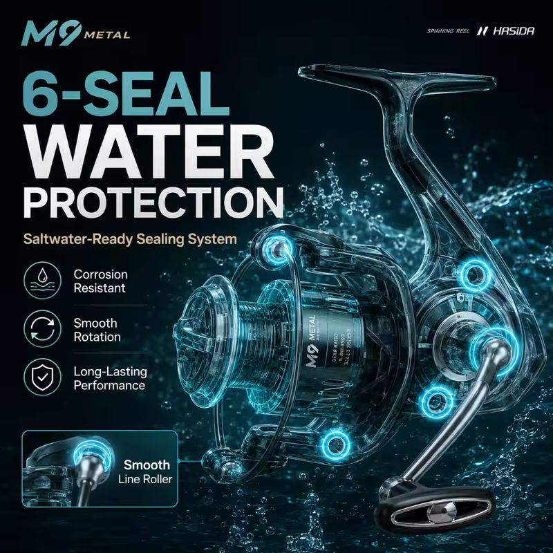 HASIDA M9 Spinningmolen Volled - Fishing Boat Steering Wheel recensie en prijs