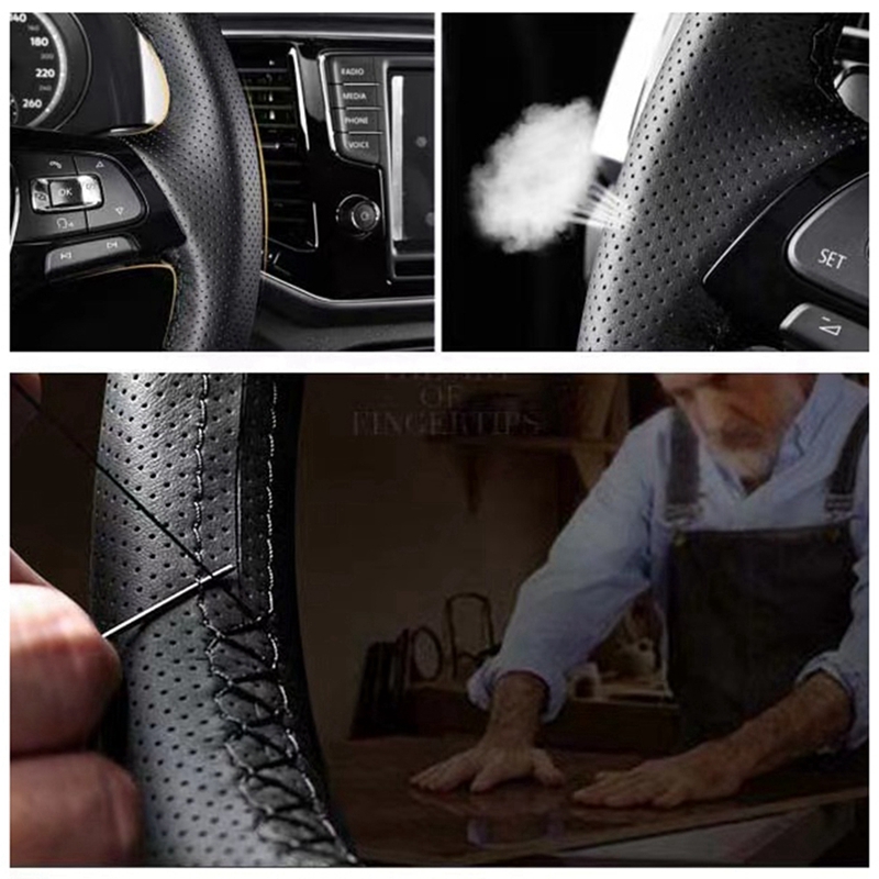 DIY Zwart Lederen Koolstofveze - Fishing Boat Steering Wheel recensie en prijs